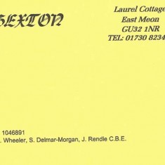 Sexton Charity Comps slip