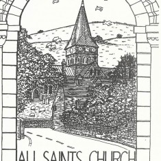Sketch of All Saints thru' imaginary archway. Provided by Frank & Jenny Wheeler. | Frank & Jenny Wheeler