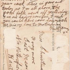 Post Card from Millie to sister, date unknown