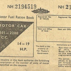 Cover of book of motor fuel coupons 