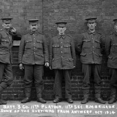 Owen Budd 1914 Owen Budd, fourth from the left, 1914