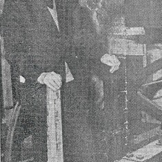 Newspaper photo of Rev Smith from Petersfield Post, 1974.