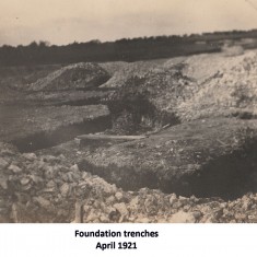 Foundation work, 1921