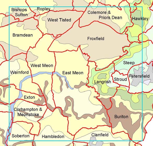 Map showing area surveyed