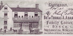 Bill issued to John Cook by Thomas Adams in 1889 when he moved to Oxenbourne.