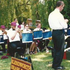 Blendworth Brass Band accompanied most Church Fetes