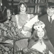 John Sparrow with the Village Hall Queen