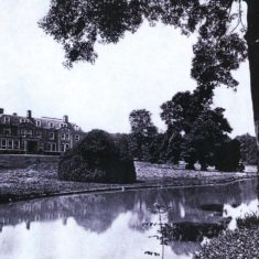 The lake was used as a swimming pool.
