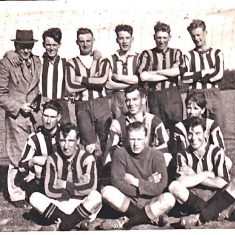 Football Team with Whitear