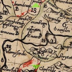 Detail from John Norden map 1607
