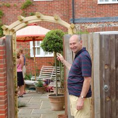 Simon_Slaughter_Welcome Simon and Sarah Slaughter also opened their new garden in 2003